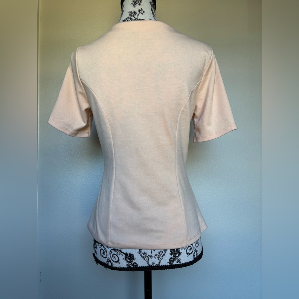 Forever 21 Light Pink Studded Short Sleeve Top - Picture 2 of 10